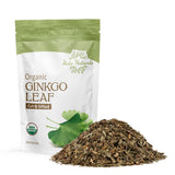 Halo Naturals Organic Ginkgo Leaf Cut & Sifted, 4 Ounces (Ginkgo biloba) USDA Certified | Resealable Pouch| Packaged in The USA