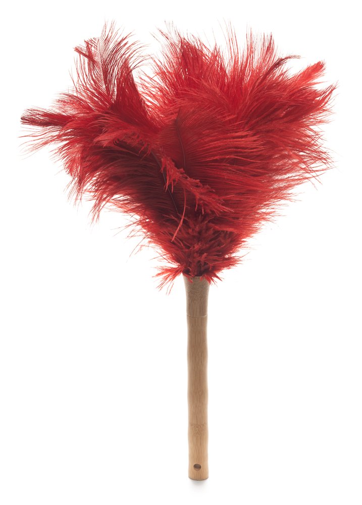 AVIAN COLOR FEATHER DUSTER. (Red)