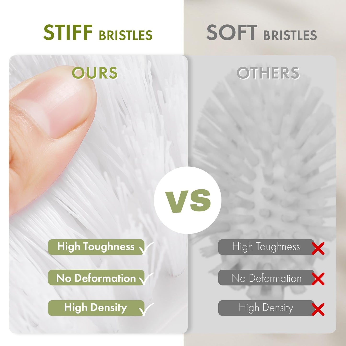 Amazer Scrub Brush for Cleaning Comfort Grip Shower Scrubber Stiff Bristles with Handle Heavy Duty Cleaner Brush for Tub Sink Carpet Floor - Pack of 2