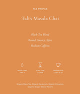 Art of Tea | Talis Masala Chai | 50 Pyramid Chai Tea Bags Sachet