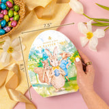 Easter Chocolate Gift Egg with Foiled Bunny & Chocolate Eggs - Decorative Easter Egg Gift Box, Gourmet Milk Chocolate Candy Assortment, Spring Easter