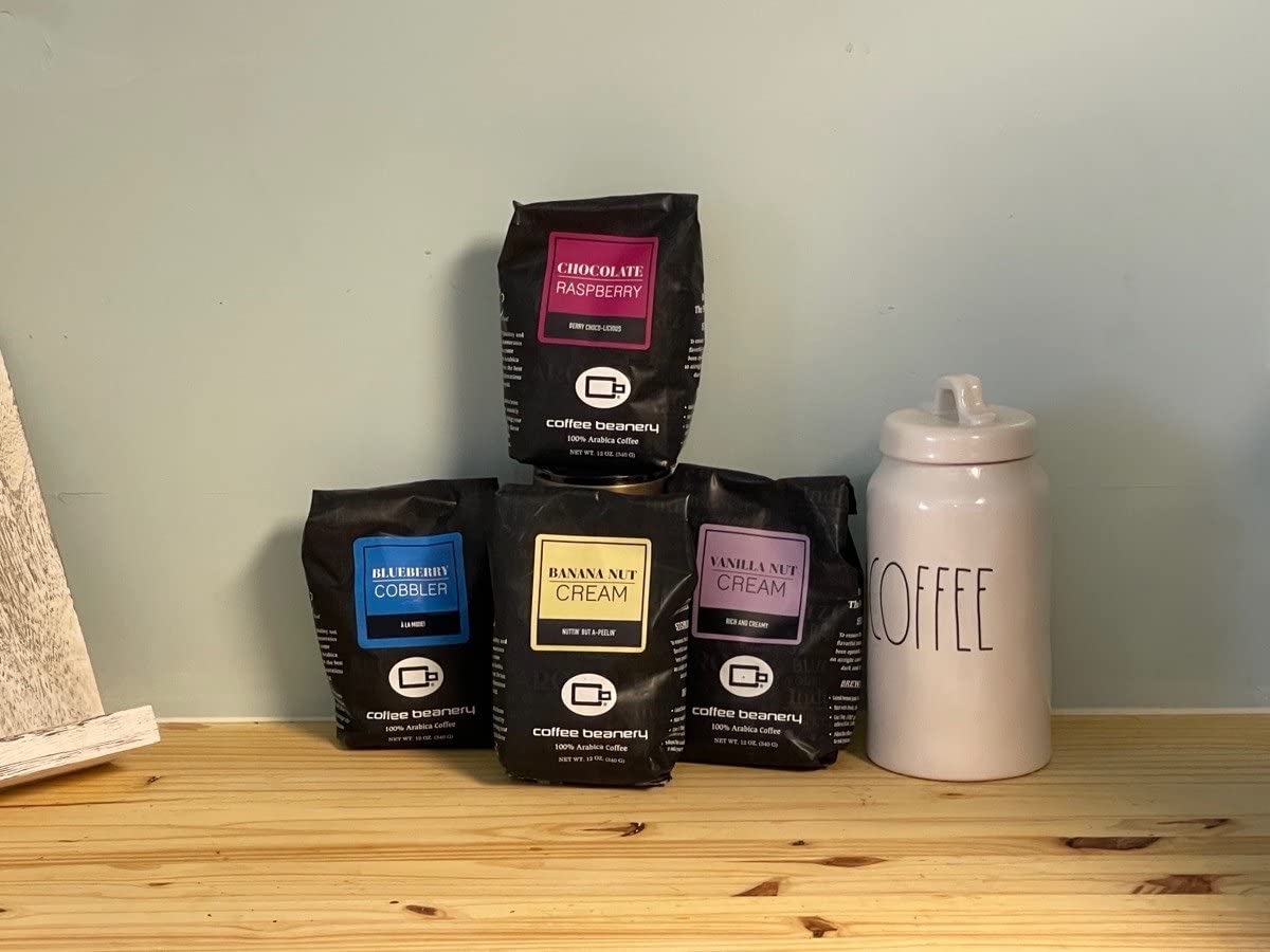 Vanilla Macadamia Nut Flavored Coffee SWP Decaf, Specialty Arabica Coffee, Medium Roast, 12 ounce, Automatic Drip (Ground)