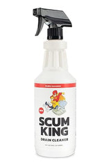 Scum King Drain Cleaner | Fast-Acting Clog Remover & Deodorizer - Liquid Sink, Shower & Garbage Disposal Unclogger | Remove Organic Scum, Hair