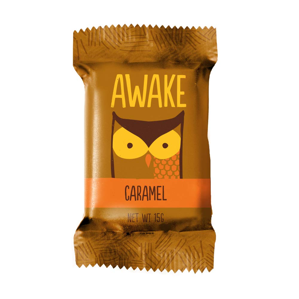 Awake Caffeinated Chocolate Energy Bites, Caramel, 300 Count