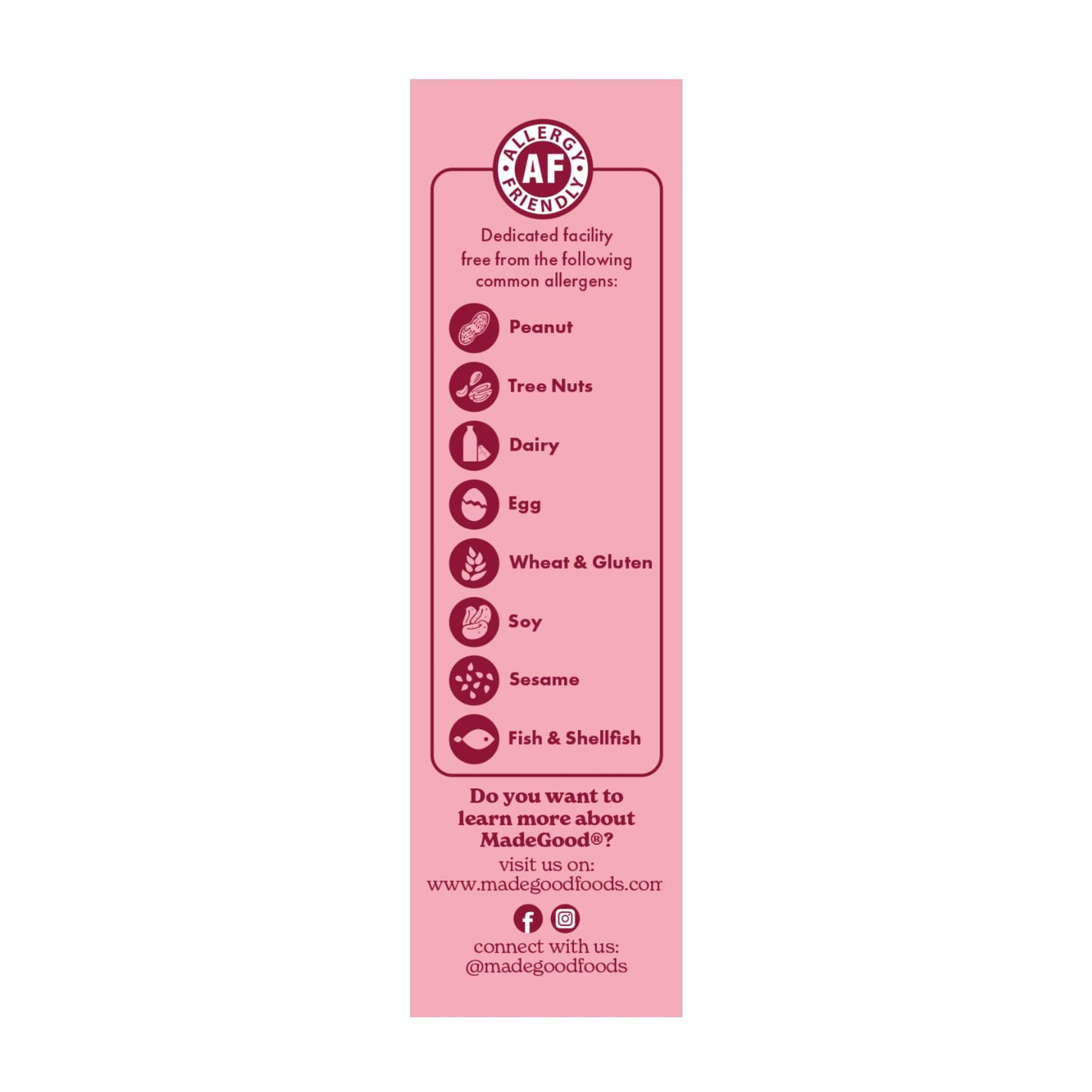 MadeGood Organic Strawberry Granola Bar 6 Count, 0.85 OZ (6 Count)