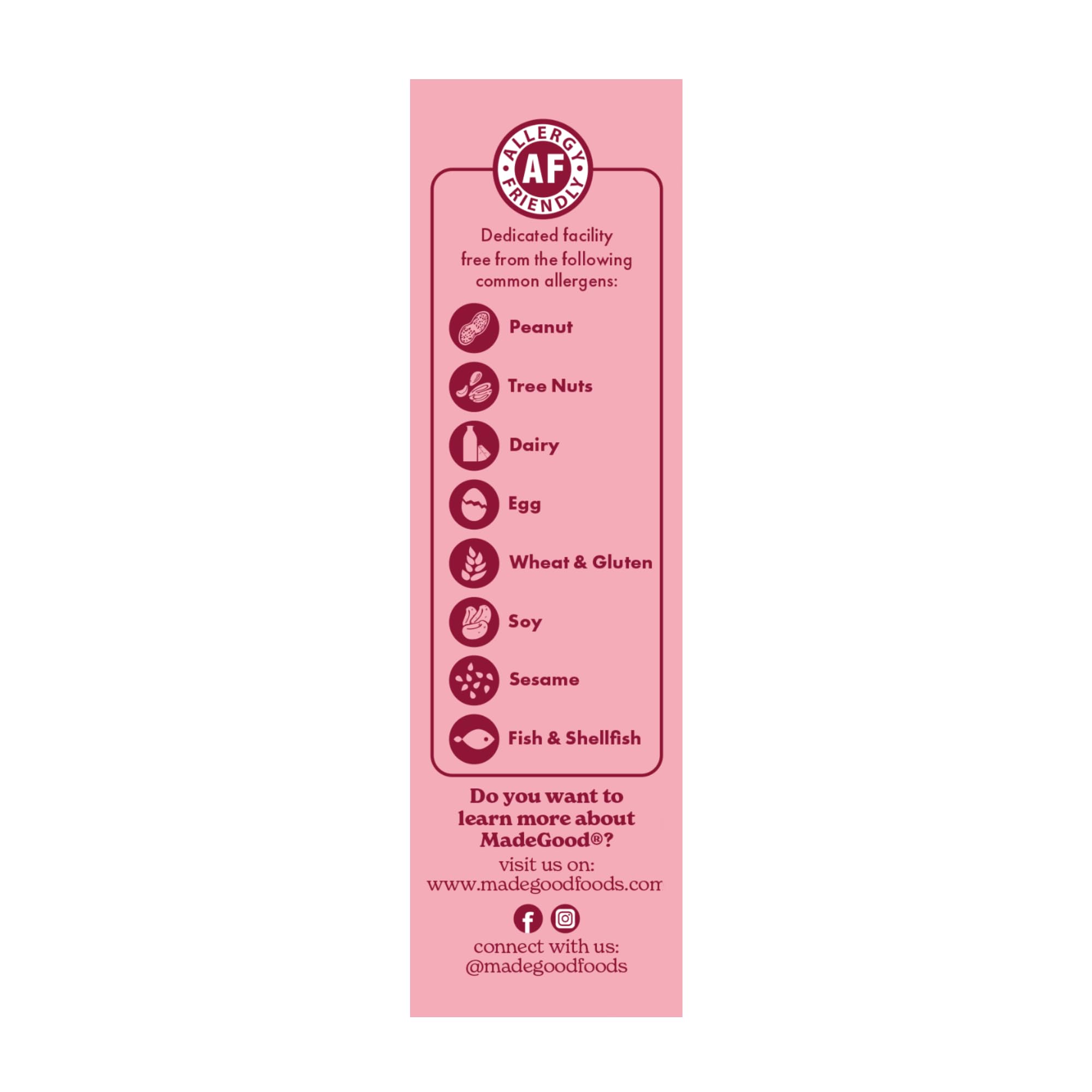 MadeGood Organic Strawberry Granola Bar 6 Count, 0.85 OZ (6 Count)