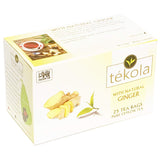 Tekola, Ceylon Black Tea with Natural Ginger Root. A premium blend of 100% pure Ceylon Tea with ginger. Robust, flavorful, and invigorating with the