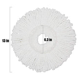 5 Replacement Mop Micro Head Refill for 360° Spin Magic Mop-Microfiber Replacement Mop Head-Round Shape Standard Size