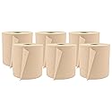 Cascades PRO Perform Roll Paper Towels for Tandem Dispensers 1-Ply - 775 ft Rolls, 100% Recycled, Compostable, High Capacity, 6 Rolls/Case - T115