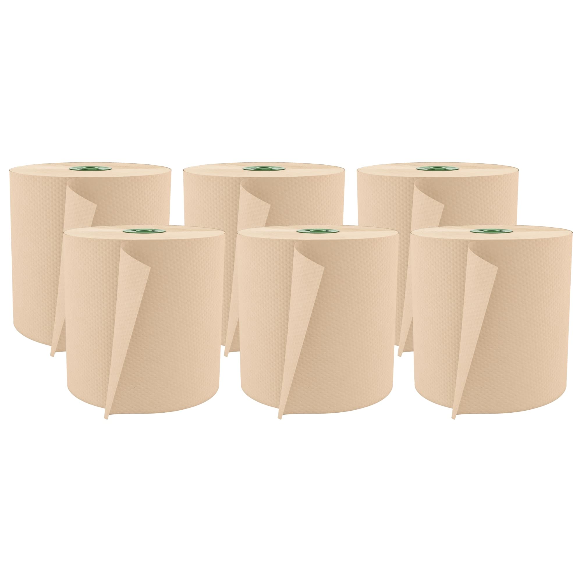Cascades PRO Perform Roll Paper Towels for Tandem Dispensers 1-Ply - 775 ft Rolls, 100% Recycled, Compostable, High Capacity, 6 Rolls/Case - T115
