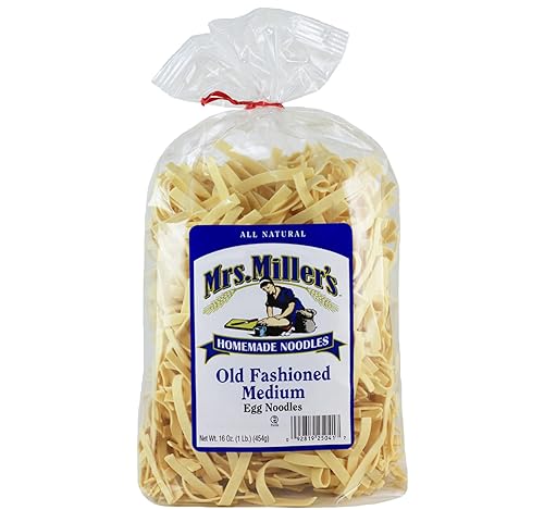 AmishTastes Mrs. Miller's Old-Fashioned Medium Noodles, 16 Oz. (Pack of 2)
