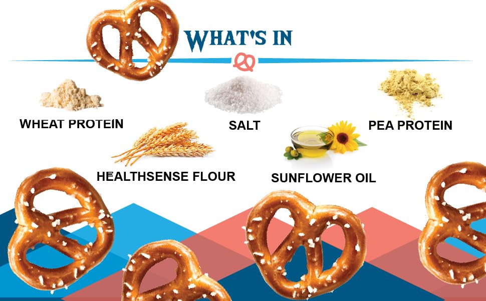 BeyondTwistz Low Carb Pretzels, Salty Good, Keto Friendly, 2g Net Carbs, 18g Protein, Powered By HealthSense® High Fiber Wheat Flour, Family Size 8oz