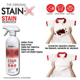 STAIN-X Cleaner | Effective Stain Remover for Laundry, Carpet, Clothing, Upholstery and Other Washable Fabrics - Value Pack (128 oz)