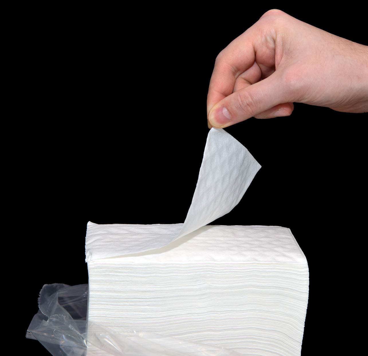 Daxwell Dispenser Napkins, Tall Fold, 1 Ply, White, D10001232 (Case of 10,000, 20 Packs of 500), 7" x 13"