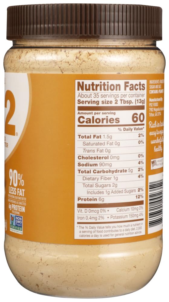 Bell Plantation PB2 Powdered Peanut Butter 16 oz. (Pack of 4)