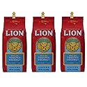 Lion Coffee, Toasted Coconut Flavor, Light Roast, Whole Bean, 10 Ounce Bag (Pack of Three)