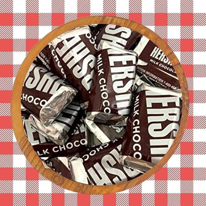 Candykrave Hersheyes Milk Chocolate Candy 2lb Bag - Bulk Individually wrapped Chocolate Bars candy, Bulk chocolates Candy for Easter, Snacking