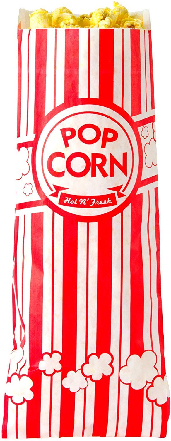 Concession Essentials 1 oz Popcorn Bags - Case of 1,000ct