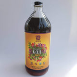 Organic Only GOJI Fruit Juice 100% Pure Puree 32oz (1qt) GLASS Bottle - The Happy Berry Vitamin Rich Super Juice Traditionally Prepared - 30g Goji