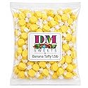 Banana Taffy - 1.5 lbs of Chewy Candy in a Bulk Bag Soft Individually Wrapped Classic Salt Water Flavor