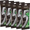 5 Gum Spearmint Rain Sugarfree Gum, 3 15-Piece Packages (Pack of 5)
