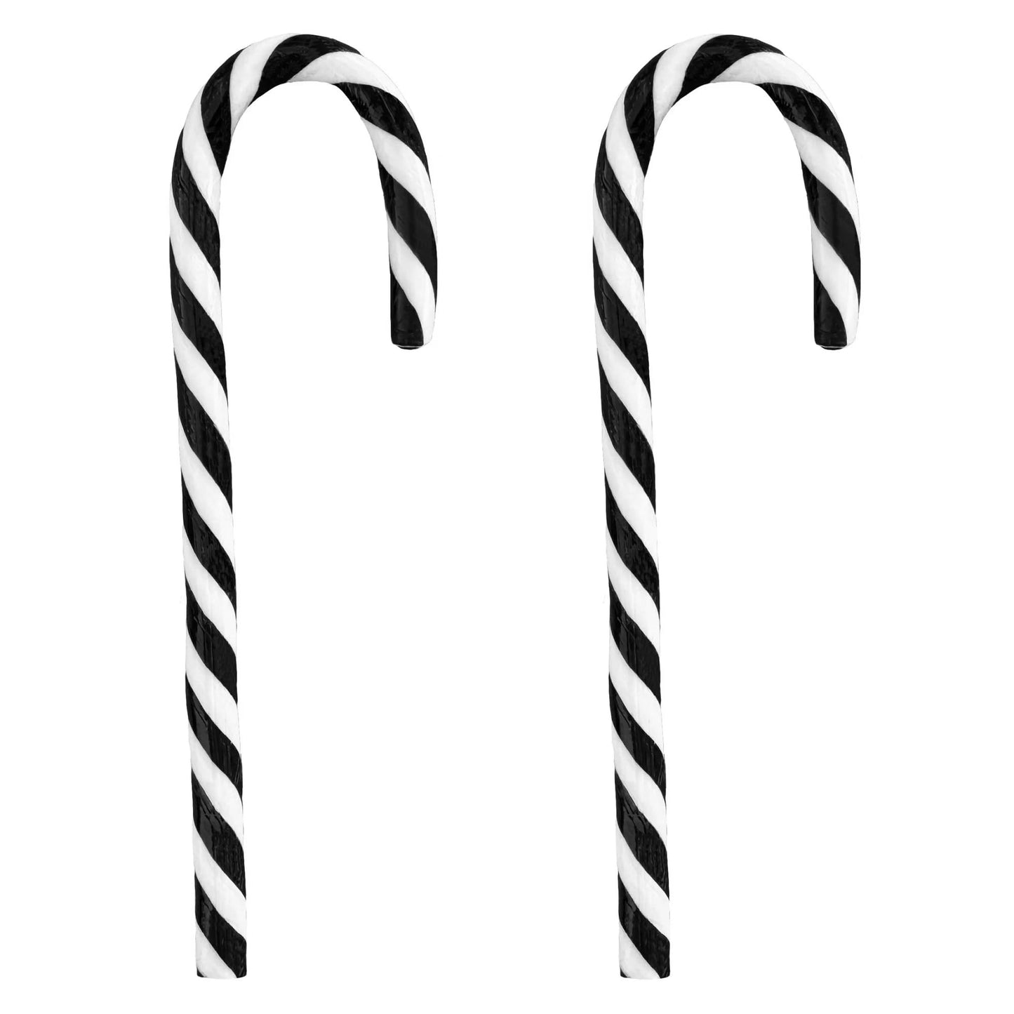 Bulk Cookies & Cream Candy Canes 48 Count Box - Individually Wrapped Chocolate Cookie & Cream Flavored Holiday Candy Canes - Festive Christmas Treats