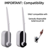 Saraudy 72 Count Toilet Brush Refill Pads, Toilet Brush Refill, Only Compatible Disposable Toilet Brush, Toilet Scrubber Refills, Brush Head