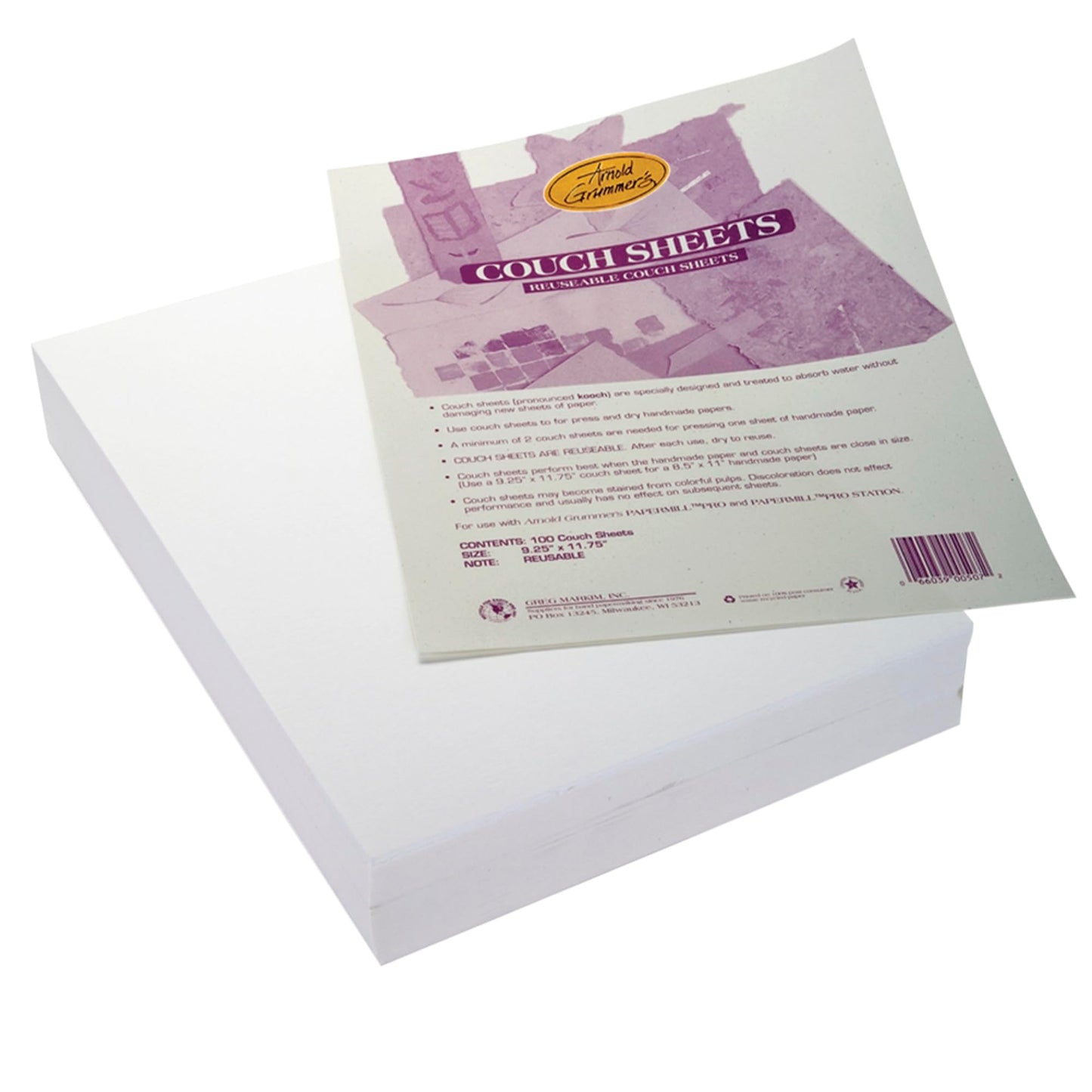 PAPER COUCH SHEETS 9.25X11.75 IN PACK OF 100