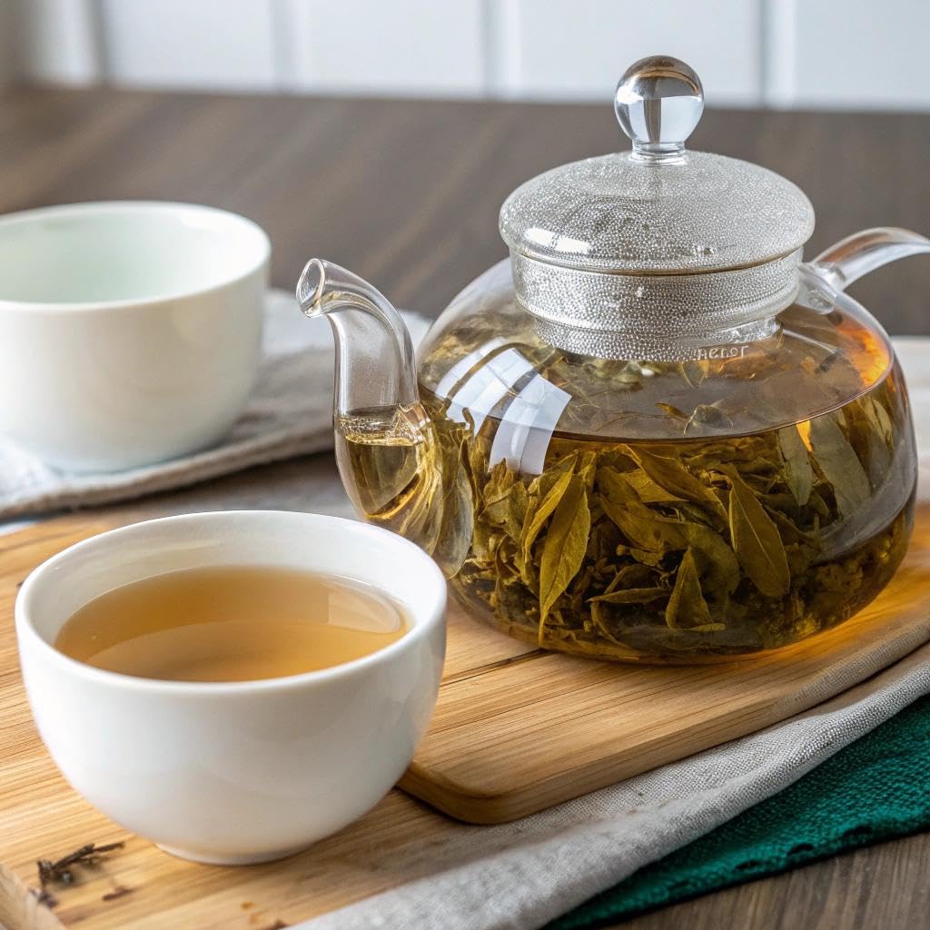 HANDPICK, Green Tea Loose Leaf (255g/9oz) 127 Cups | Non-GMO, 100% Pure Green Tea Leaves Sourced from Himalayas, India | Resealable Ziplock Pouch