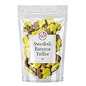 Swedish Candy - Banana Toffee Skull Shaped - Gourmet Soft Sweet Gummy Candy - Vegan, Gluten Free - Fresh Scandinavian Style - 1 lb
