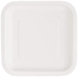 Creative Converting Touch of Color 18 Count Square Paper Lunch Plates, Purple (453268)