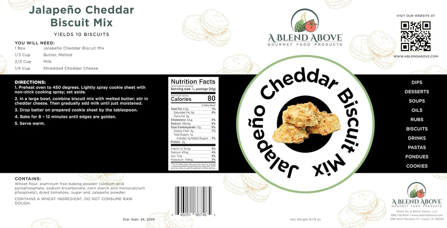 A Blend Above Jalapeno Cheddar Biscuits Mix