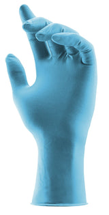 Blue Disposable Nitrile Gloves, 8 mil, Stauffer Sense8, Latex Free, 12" Long Cuff, Powder Free, Tough & Strong - Small (Box of 50)
