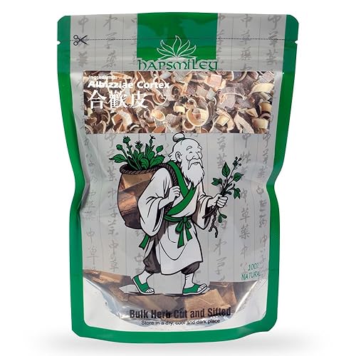 Hapsmiley Albizziae Cortex (Mimosa Tree Bark/Hehuanpi/???) Dried Bulk Herbs 3.5 Oz (100 g)