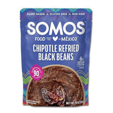 Somos Chipotle Refried Black Beans, 10 Ounce