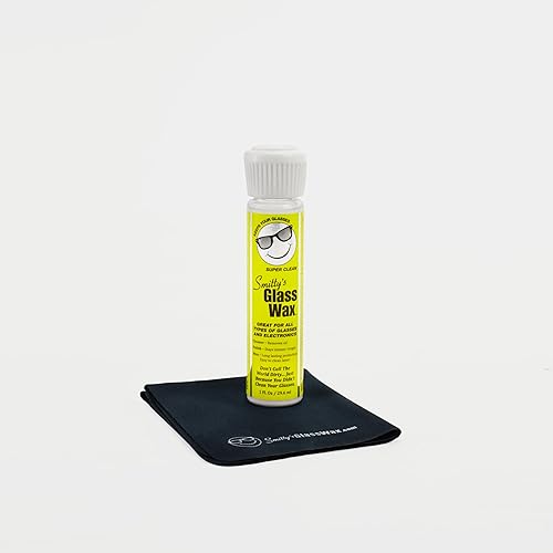 Smitty's Glass Wax and Screen Cleaner with Carrying Pouch, Bottle and Cloth Cleaner