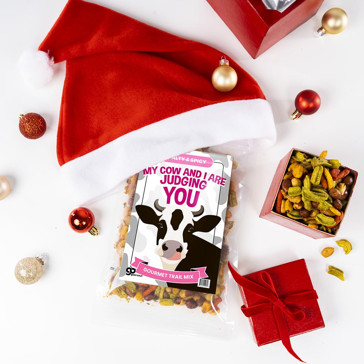 Irresistible Cow and I Judge You Trail Mix - Savory Nut Blend with Premium Ingredients for Healthy Snacking Delight