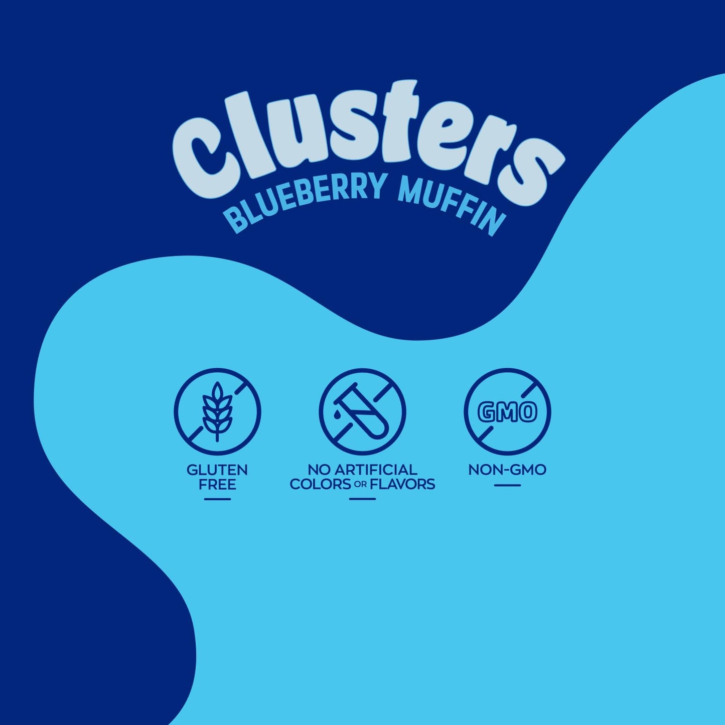 Nature’s Garden Blueberry Muffin Clusters, 32oz Pouch - Big Chunky Nut & Oat Bites with Cashews, Almonds, Chia & Real Blueberries - Gluten-Free