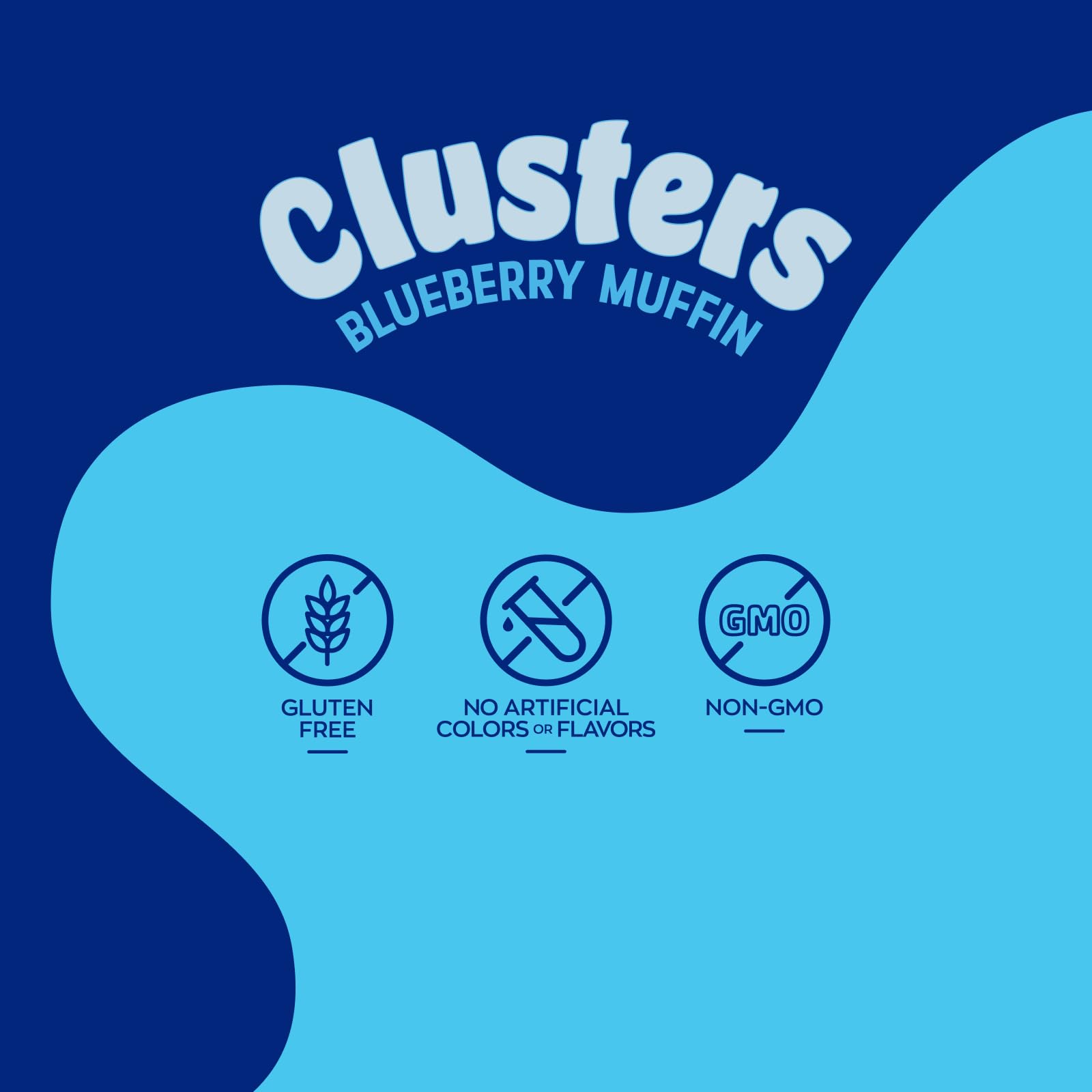 Nature’s Garden Blueberry Muffin Clusters, 32oz Pouch - Big Chunky Nut & Oat Bites with Cashews, Almonds, Chia & Real Blueberries - Gluten-Free