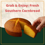 Southern Cornbread Loaf - Sweet Rich Buttery Flavor - Homemade Style - Freshly Baked Whole Perfect for Breakfast, Dinner, or Holiday Meals - Net Wt 1