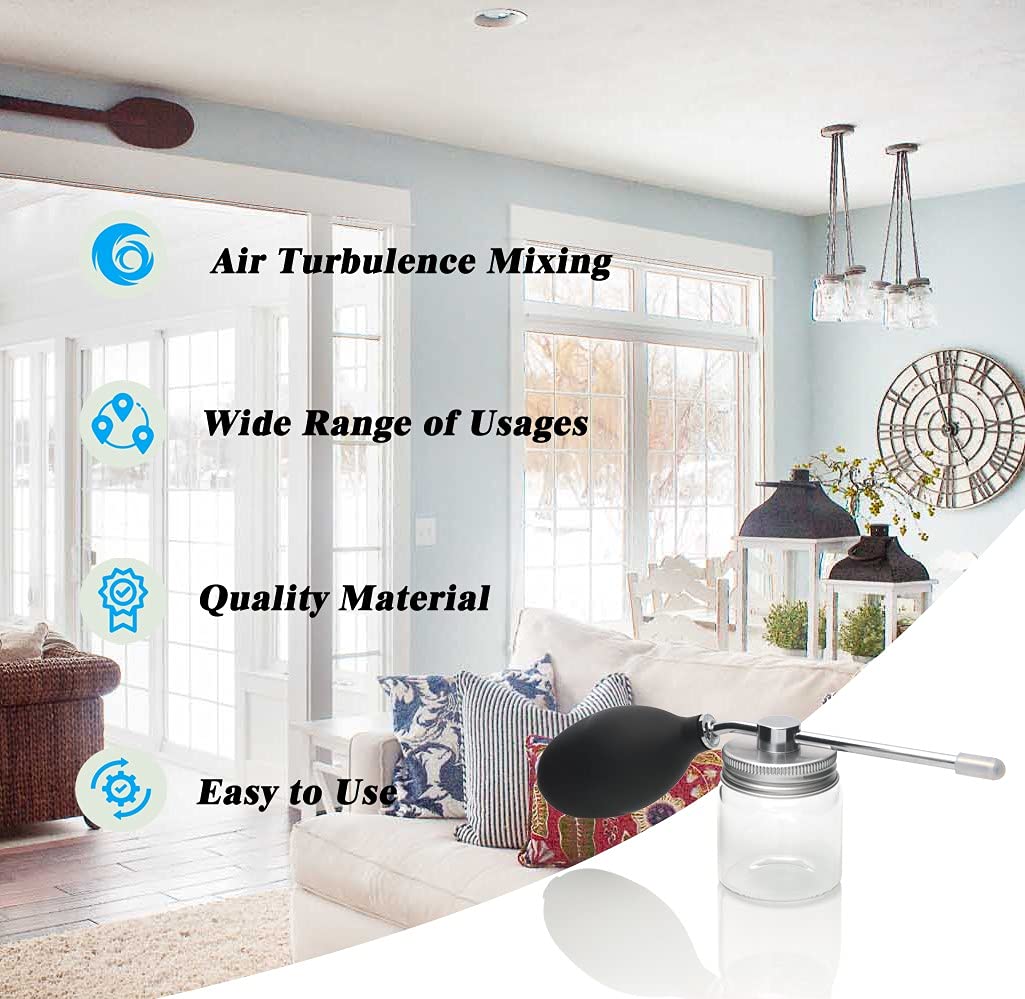 Diatomaceous Earth Food Grade Bulb Duster, Powder Duster, Powder Dispenser, Home Powder Applicator, Puffer Sprayer for Multi Purpose Indoor