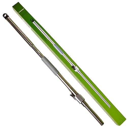 CICLONE ISPINMOP Stainless Steel Mop Handle 37" to 53" Long - Heavy Duty Spin Mop Replacement Stick - Commercial & Industrial Use Suitable for Home