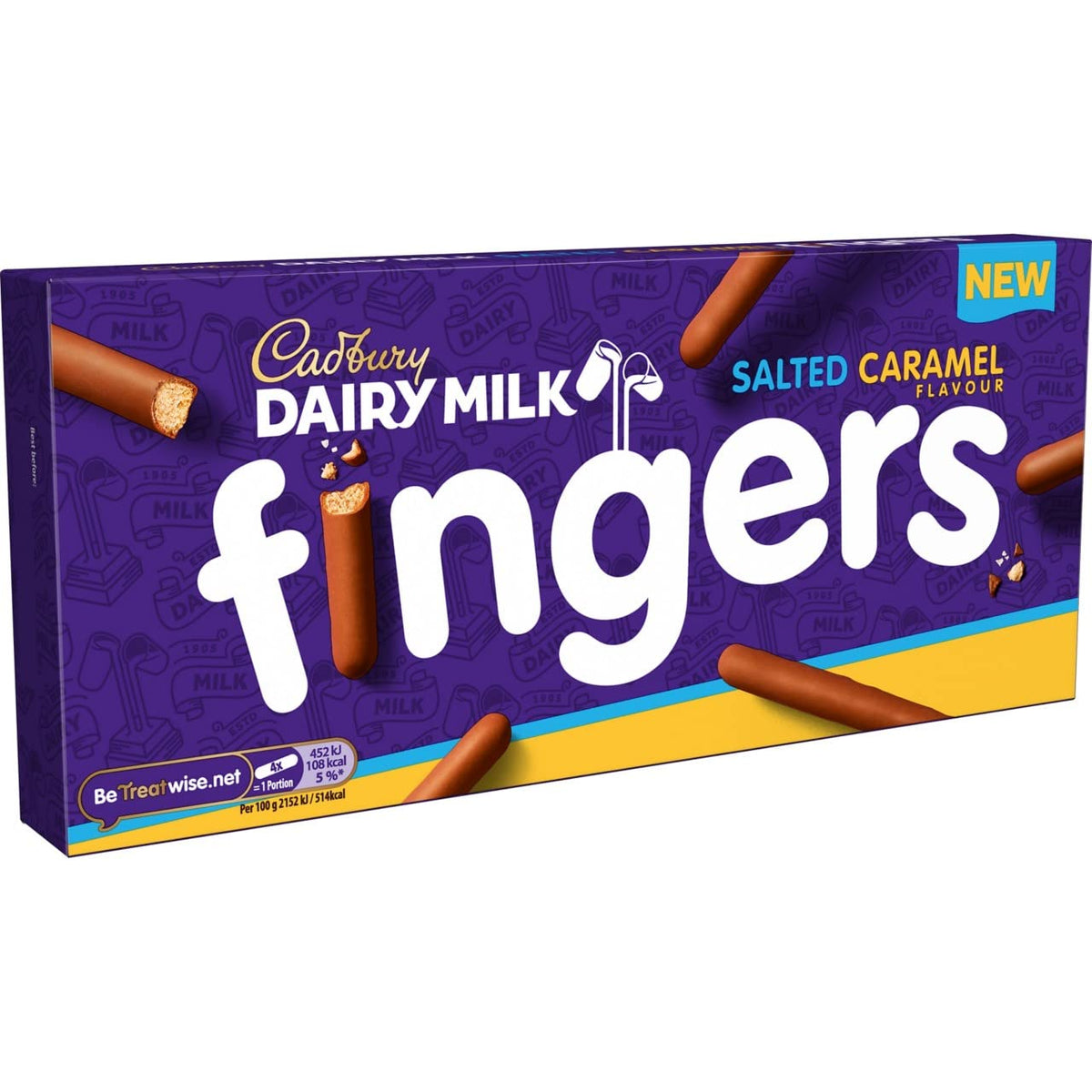 Cadbury Salted Caramel Fingers 114g