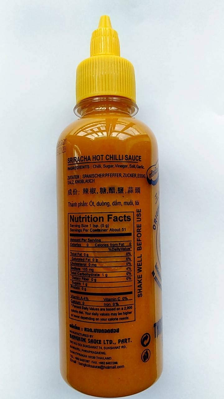 Three Mountain: Original Sriracha Yellow Chilli Sauce 10.05 Oz.(285 G.) by satangice