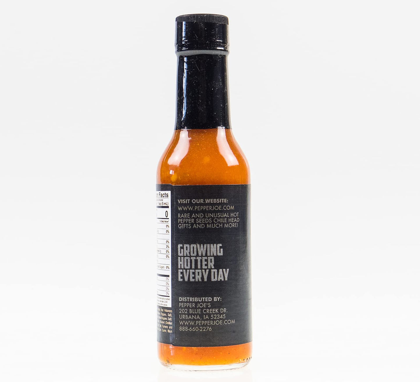 Pepper Joe’s Ghost Pepper Hot Sauce - Gourmet Bhut Jolokia Sauce with Fresh Ghost Chilis for Mouth Burning Heat and Flavor