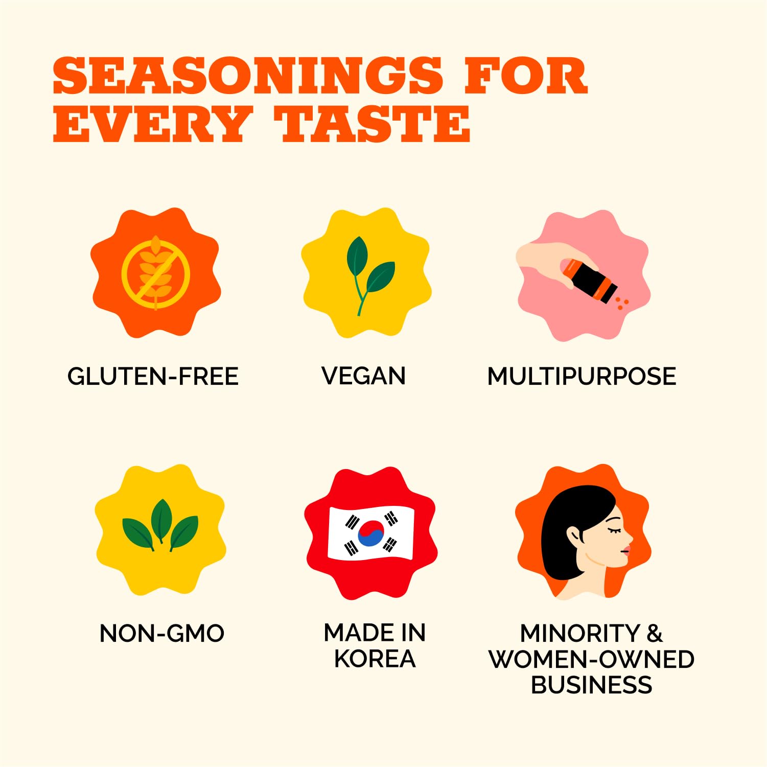 HOXY Journey of Korea "Korean Ramen Seasoning" | Gluten Free, Vegan | Finest Ramen Seasoning Powder | 5.3oz (BEEF, Pack of 3)