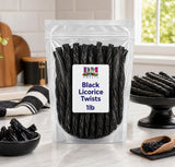 Black Licorice Twists - 1 lb Bag of Classic Soft & Chewy Licorice Candy - Bold Old?Fashioned Flavor - Fresh, Premium Quality Twists