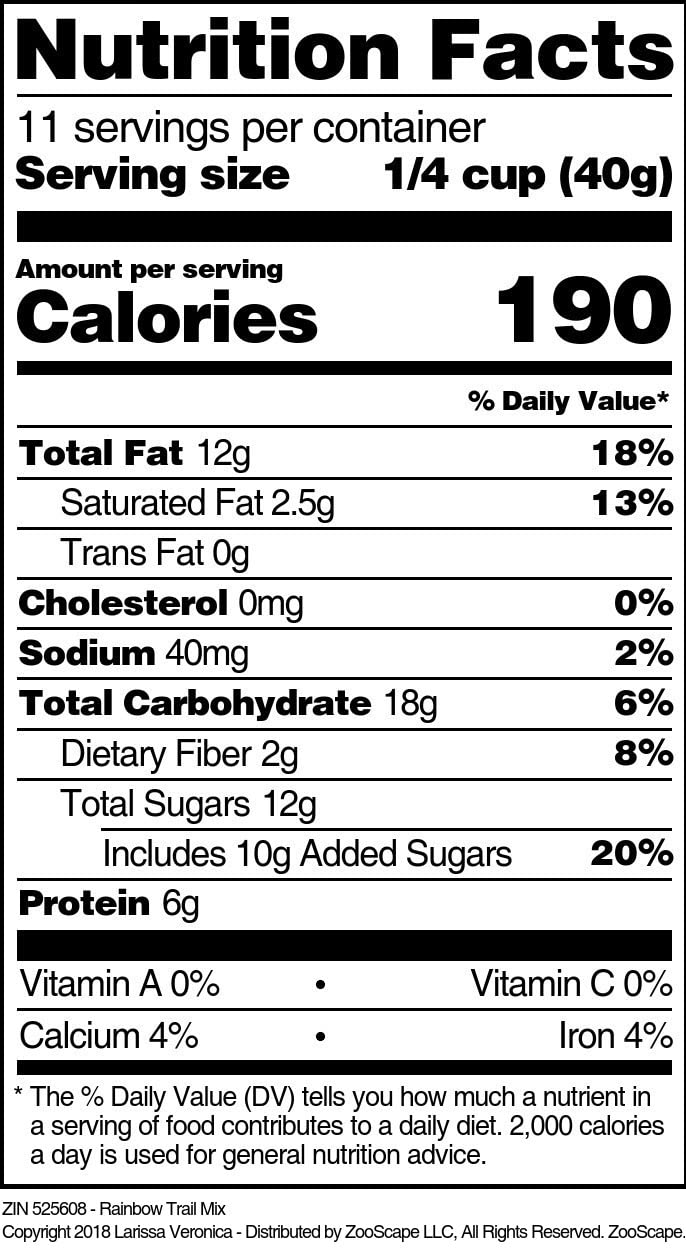 Rainbow Trail Mix (16 oz, ZIN: 525608) - 2 Pack