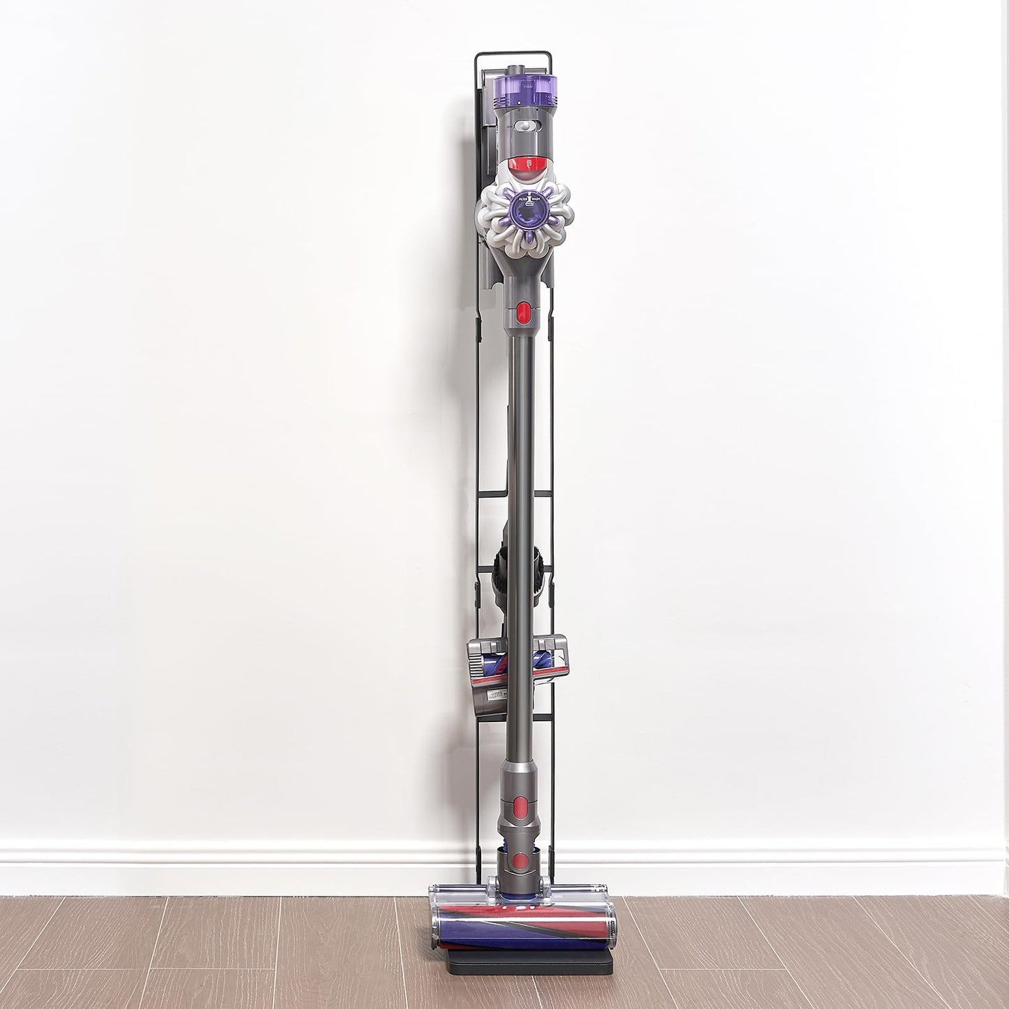 VEVOR Vacuum Stand, Compatible with V6 V7 V8 V10 V11 V15, Stable Vacuum Stand Holder with 4 Hooks for DC30 DC31 DC34 DC35 DC58 DC59 DC62 D74 Cordless