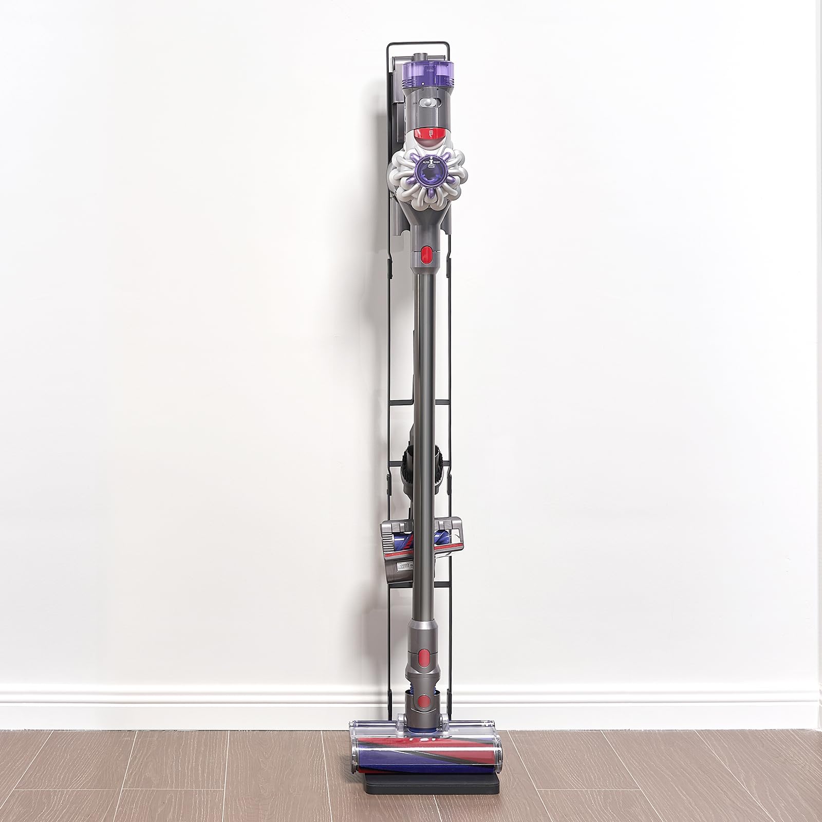 VEVOR Vacuum Stand, Compatible with V6 V7 V8 V10 V11 V15, Stable Vacuum Stand Holder with 4 Hooks for DC30 DC31 DC34 DC35 DC58 DC59 DC62 D74 Cordless